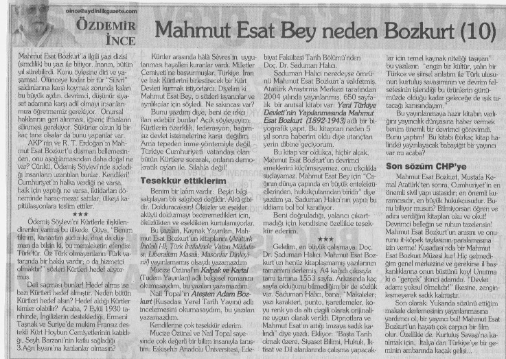 MAHMUT ESAT BEY NEDEN BOZKURT? (10)